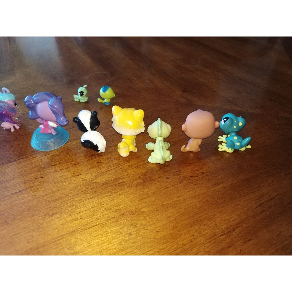 Littlest Pet Shop Lot 12 Pets LPS Butterfly Monkey Caterpillar Magic Motion Cat - Picture 10 of 15